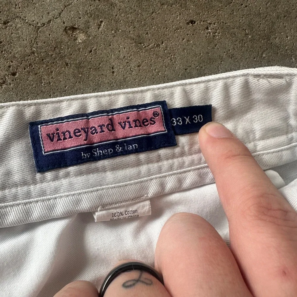 Vineyard Vines Club Pant Men 33x30 Stone Khaki Cotton Chino Classic Fit Pants
